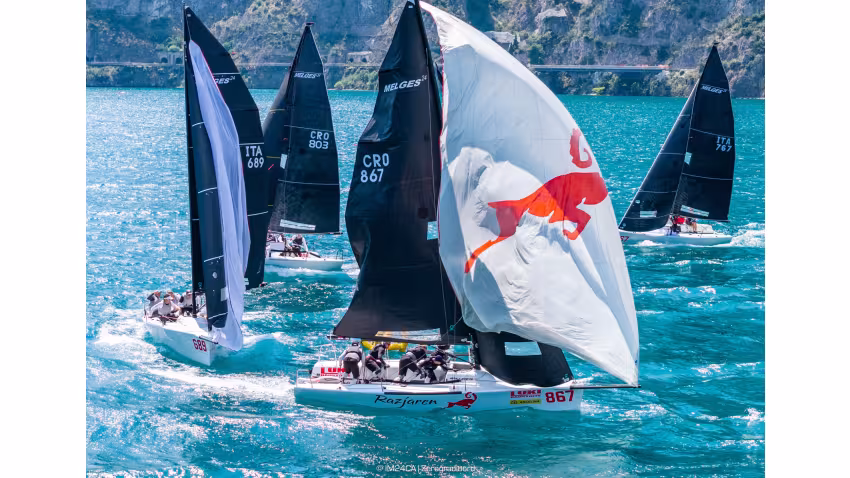 RAZJAREN CRO867 helmed by Karlo Kuret - Melges 24 Italian National Championship 2026 - Melges 24 European Sailing Series 2026 - Fraglia Vela Riva, Riva del Garda, Italy 