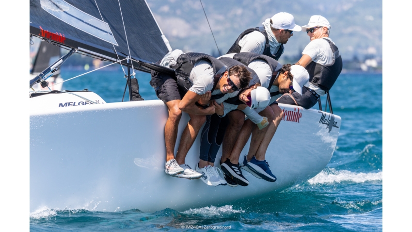 MELGINA ITA854 by Paolo Brescia - Melges 24 Italian National Championship 2026 - Melges 24 European Sailing Series 2026 - Fraglia Vela Riva, Riva del Garda, Italy 