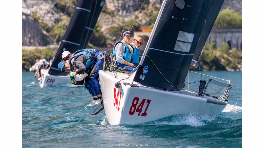 WAR CANOE USA841 by Michael Goldfarb captured Race 5 in fitting fashion on the 250th anniversary of the United States, the birthplace of the iconic Melges 24