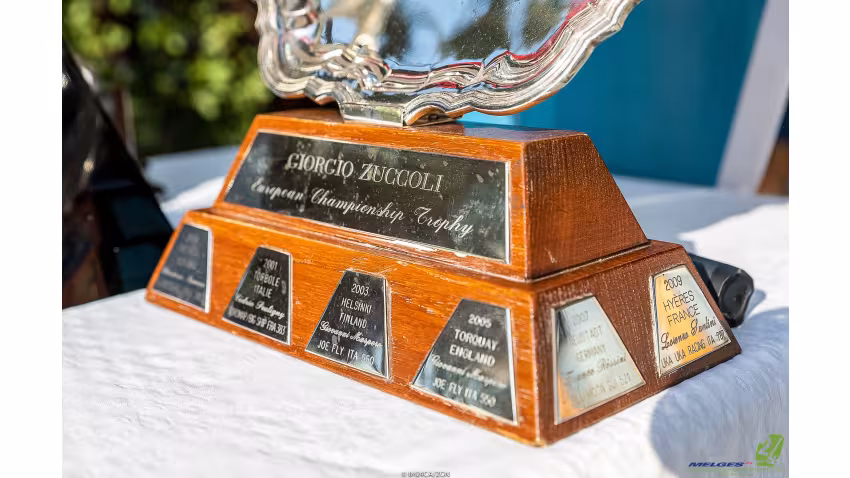 The base of the Giorgio Zuccoli Trophy