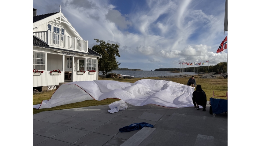 Final preparations at the Tønsberg Seilforening