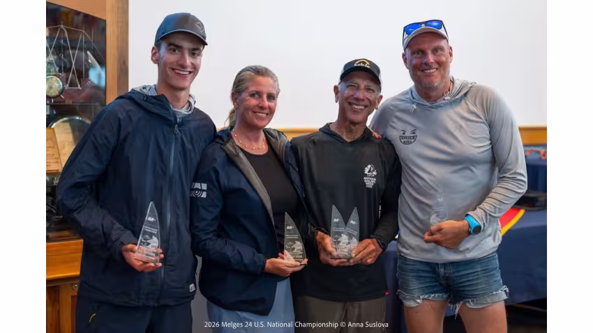 SMILE AND WAVE USA829 team by Jaime Torres - Melges 24 US Nationals 2026
