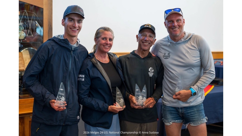 SMILE AND WAVE USA829 team by Jaime Torres - Melges 24 US Nationals 2026