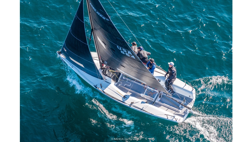 Peter Duncan's Shiitake (USA) with Greiner Hobbs, Will Ryan, Victor Diaz de Leon and Reed Baldridge on Day 2 of the Melges 24 World Championship 2026 - Harbor Springs, MI, USA 