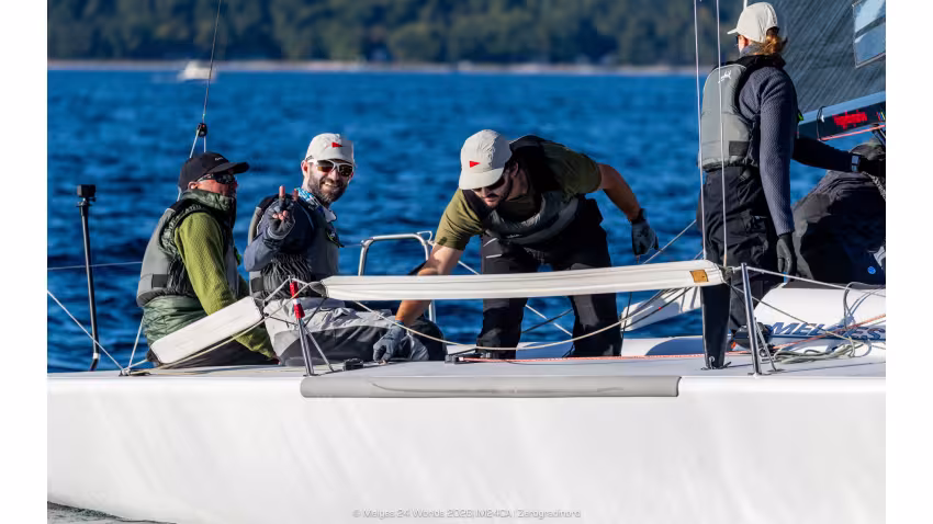 Wah Gwan (USA865) by Anthony Kotoun with Grant Janov, Jordan Janov, Franny Schulte and Stu McNay, remains firmly in control - Day Four of the Melges 24 World Championship 2026 in Harbor Springs 