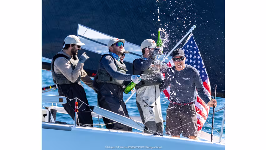 Wah Gwan (USA865) by Anthony Kotoun with Grant Janov, Jordan Janov, Franny Schulte and Stu McNay - 2026 Melges 24 World Champions - Harbor Springs, MI, USA 