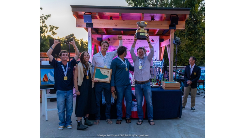 Melges 24 Corinthian World Champions 2026 are Duane Yoslov, Ellise Smolenyak, James Golden, Ian Mathiesen and Shane Tillson - Melges 24 World Championship 2026 in Harbor Springs