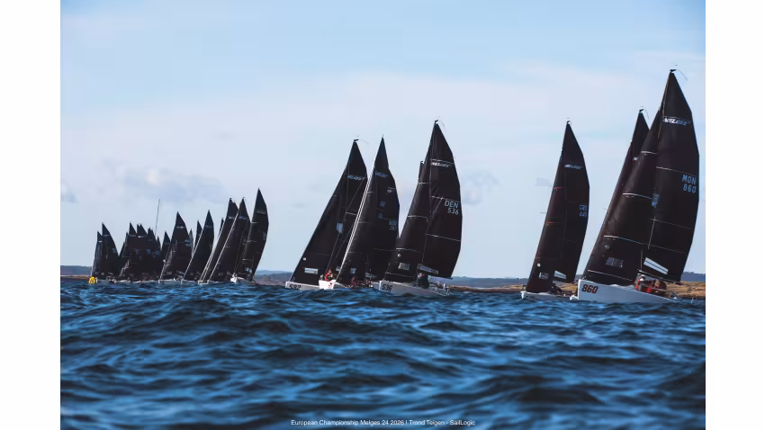 Race 1 start - Melges 24 European Championship 2026 - Tønsberg, Norway