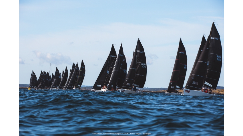 Race 1 start - Melges 24 European Championship 2026 - Tønsberg, Norway