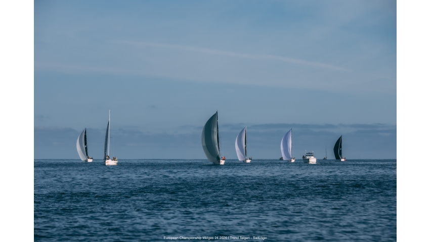 No-wind day at the Melges 24 European Championship 2026 - Tønsberg, Norway