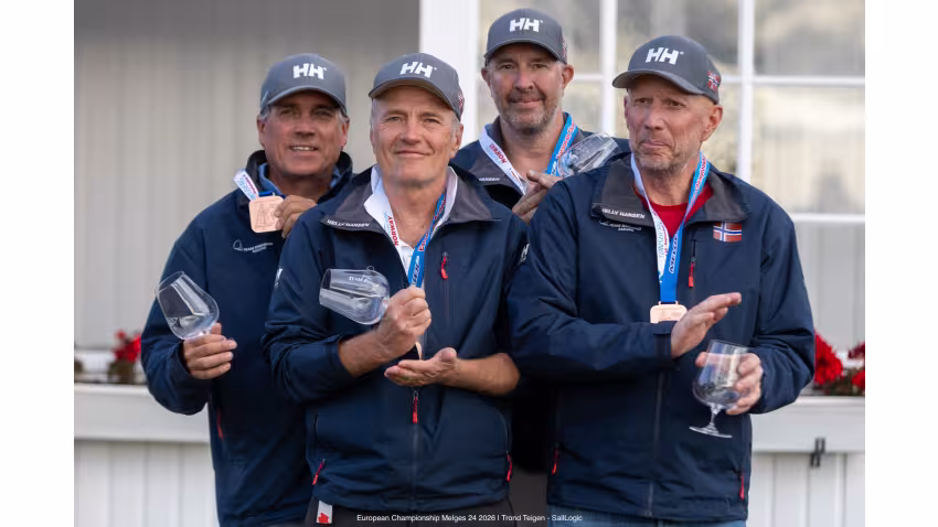 HELLY HANSEN II LISA (NOR 697) - Kristoffer Spone, Christen Horn Johannessen, Borre Hekk Paulsen, Sigurd Paulsen  - Corinthian Bronze at the Melges 24 European Championship 2026 - Tønsberg, Norway