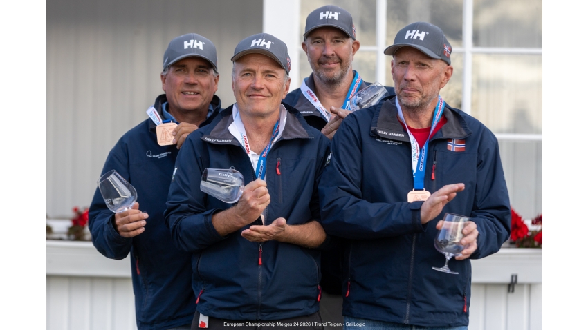 HELLY HANSEN II LISA (NOR 697) - Kristoffer Spone, Christen Horn Johannessen, Borre Hekk Paulsen, Sigurd Paulsen  - Corinthian Bronze at the Melges 24 European Championship 2026 - Tønsberg, Norway