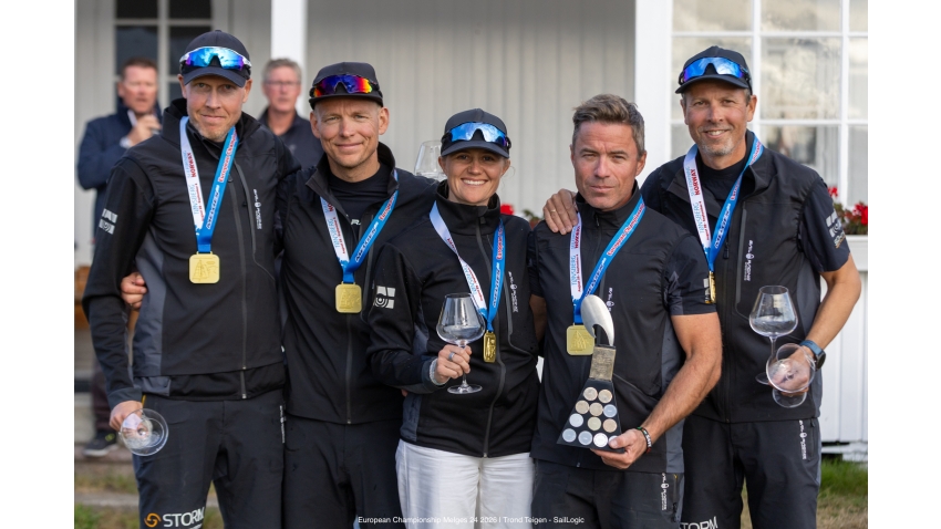 STORM CAPITAL (NOR751) - Peder Jahre, Pål Tønnesson, Lillan Agerup, Marius Falch Orvin, Sivert Denneche - Melges 24 Corinthian European Champions 2026 - Melges 24 European Championship 2026 - Tønsberg, Norway 