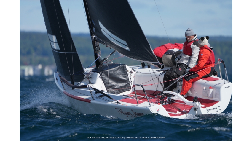 Flying Jenny (USA) by Sandy Askew - Practice Race of the Melges 24 World Championship 2026 - Harbor Springs, MI, USA