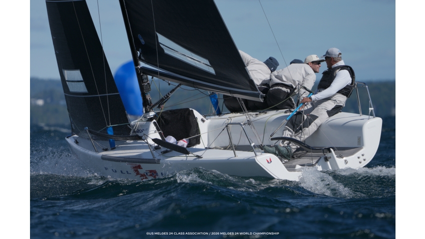 Brian Porter's Full Throttle (USA) with RJ Porter and Bri Porter, together with Matt Woodworth - Practice Race of the Melges 24 World Championship 2026 - Harbor Springs, MI, USA 
