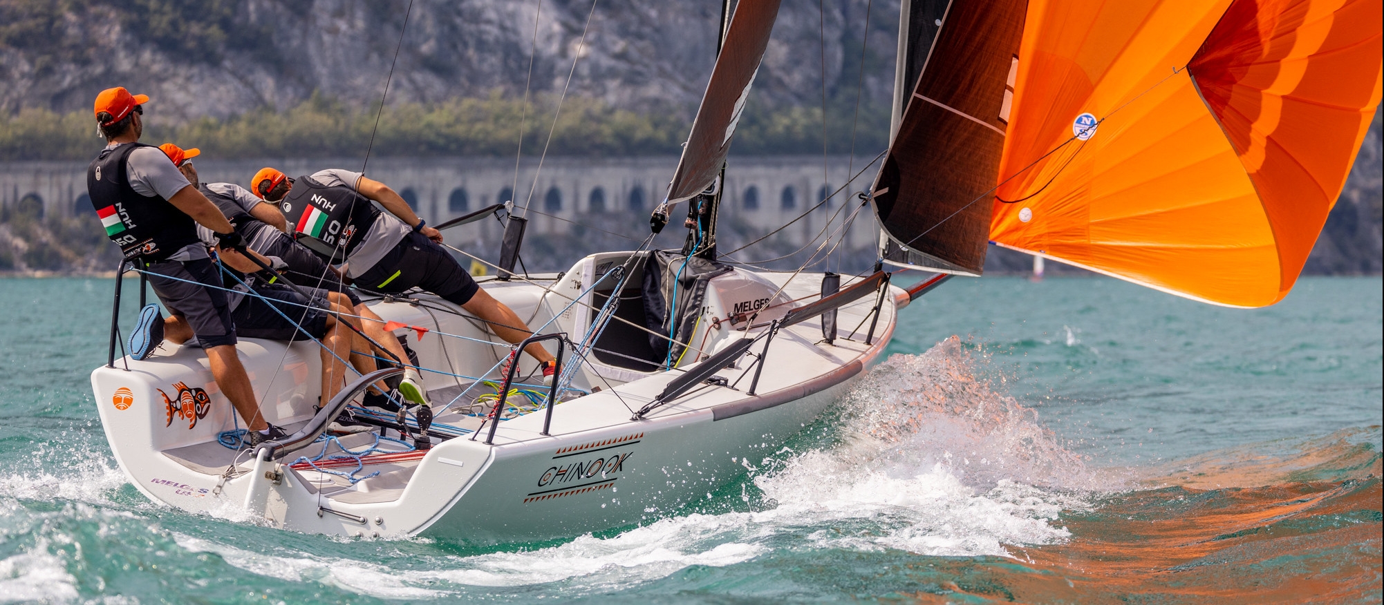 Chinook HUN850 of Akos Csolto - 2022 Melges 24 European Sailing Series in Riva del Garda, Italy