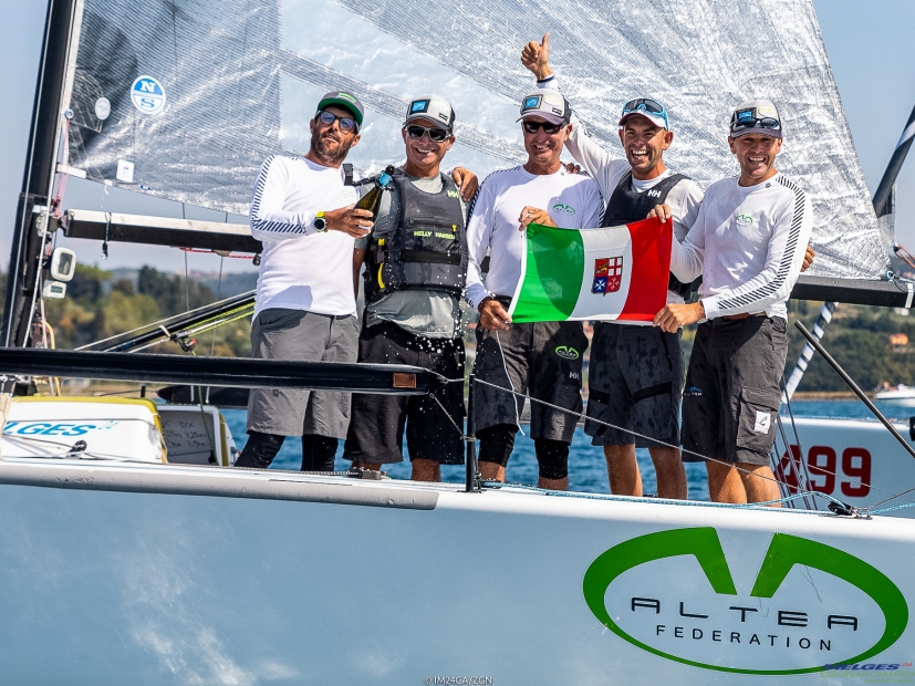 Altea ITA722 of Andrea Racchelli with Gaudenzio Bonini, Fausto Surini, Stefano Lagi and Michele Gregoratto takes the title of the Melges 24 European Championship 2021 in Portoroz, Slovenia