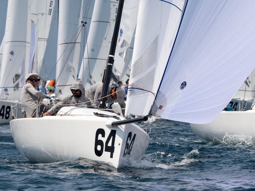 Laura Grondin, Taylor Canfield, Mike Buckley and Scott Ewing - 3rd at the 2021 J70 Worlds