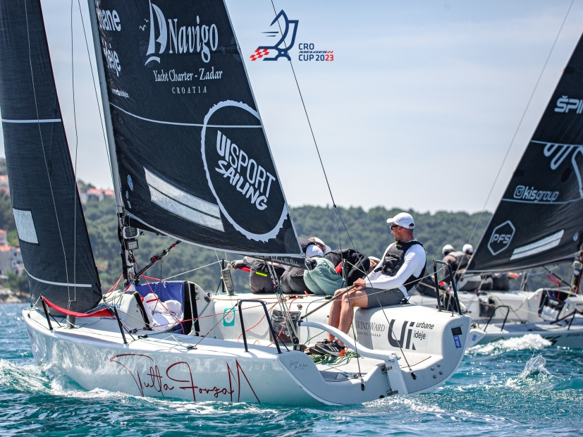 Tutta Forza CRO643 of Marin Jakovcev with Jakov Sokota, Niko Jakovcev and Lovre Grzunov  - CRO Melges 24 Cup 2023 Event 4 in Trogir