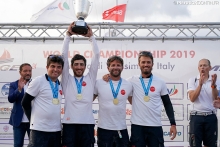 2019 - the winner of the Melges 24 European Sailing Series Corinthian Trophy - Taki 4 of Marco Zammarchi with Niccolo Bertola in helm