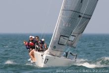 Adam Burns and his team on Presto at the 2010 Melges 24 North American Championship