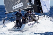 Monsoon of Bruce Ayres at the 2019 Melges 24 World Championship in Villasimius, Sardinia, Italy