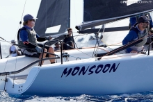 Monsoon of Bruce Ayres at the 2019 Melges 24 World Championship in Villasimius, Sardinia, Italy