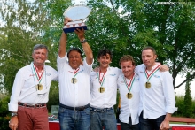 Blu Moon SUI825 of Franco Rossini with Matteo Ivaldi at the helm - Melges 24 European Champion 2014 with Giorgio Zuccoli Trophy