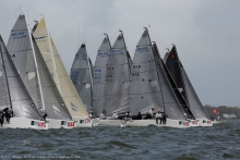 Melges 24 fleet at the 2019 Sperry Charleston Race Week.  