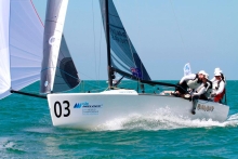 BANDIT AUS814 of Warwick Rooklyn at the 2014 Melges 24 Worlds in Geelong, Australia