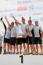 Melges 24 World Champion 2015 - EFG SUI684 of Chris Rast with Udo Moser, Patrick Zaugg, Pavel Johannes Tolonen, Reneé Schenk and Dani Rast- Middelfart, Denmark