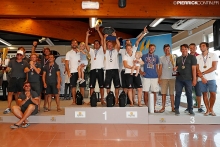 Podium of the 2016 Melges 24 European Championship - EFG SUI684, Bombarda ITA841, Marrakech Express ITA636
