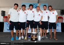 Taki 4 ITA778 -  Niccolò Bertola, Giacomo Fossati, Giovanni Bannetta, Matteo De Chiara, Marco Zammarchi, Franceso Bianchi and Niccolo Bianchi as coach -  The Challenge Henri Samuel Trophy - 2017 Melges 24 Corinthian World Champion