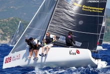 David Pinner of Kiss GBR at the 2019 Melges 24 World Championship in Villasimius, Sardinia, Italy