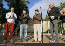 IM24CA Executive Committee members Riccardo Simoneschi, Chris Farkas, Michael Schineis and Tomi Hakola - 2014 Melges 24 European Championship - Balatonfüred, Hungary