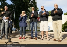 IM24CA Staff - Hank Stuart, Justin Chisholm, Egidio Babbi, Piret Salmistu, Riccardo Simoneschi - 2014 Melges 24 European Championship - Balatonfüred, Hungary