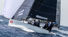 Peter Karrie's Nefeli GER859 at the 2019 Melges 24 Pre-Worlds in Villasimius, Italy