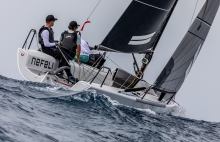 Peter Karrie's Nefeli GER859 at the 2019 Melges 24 Pre-Worlds in Villasimius, Italy