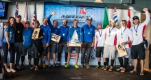 Podium of the 2018 Melges 24 Worlds in Victoria, BC, Canada - Altea ITA722, WTF USA829, Monsoon USA851