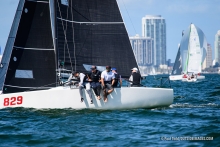Peter Duncan's team on Relative Obscurity was the only team to  post a perfect scoreline after three days of racing in St. Petersburg NOOD Regatta 2020