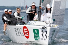 Christopher Rast and his team of EFG SUI684 - 2015 Melges 24 World Champion