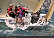 2012 Melges 24 World Championship - Torbole, Italy - III Overall - Audi ITA819 - Riccardo Simoneschi, Gabriele Benussi, Vittorio Rosso, Federico Buscaglia, Lucia Giorgetti