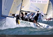 Giogi ITA693 of Matteo Balestrero at the 2012 Melges 24 Worlds in Torbole, Italy