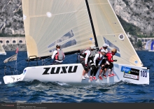 ZUXU EST791 of Peter Saraskin at the 2012 Melges 24 Worlds in Torbole, Italy