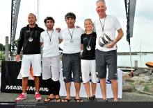 Riccardo Simoneschi's team of Audi Ultra ITA -  Enrico Fonda, Vittorio Rosso, Federico Buscaglia, Lucia Giorgetti - 3rd at the 2013 Magic Marine Melges 24 European Championship in Medemblik, the Netherlands