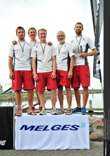 Martin Trcka, Pavel Bobek, Zdenek Jirkovec, Ondrej Bobek, Martin Rozsypal - Silver with ICZ CZE704 at the 2013 Magic Marine Melges 24 Europeans in Medemblik, the Netherlands