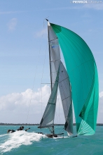 Conor Clarke's Embarr IRL829 with Stuart McNay helming - 2016 Melges 24 World Champion in Miami