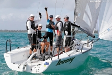 Lenny EST790 of Tõnu Tõniste at the 2016 Melges 24 World Championship in Miami, USA