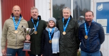 2018 Melges 24 Estonian Champions on Rock City - Tiit Vihul, Martin Müür, Lauri Kärner, Ago Rebane and Marilyn Koitnurm