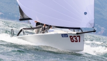 UpUpUp DEN837 team of Bo Boje Pedersen – 2018 Melges 24 European Sailing Series in Torbole, Italy